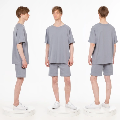 Футболка унисекс оверсайз T2, серая Футболка унисекс оверсайз T2, серая