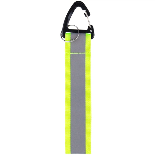 Светоотражающий брелок Flashline, серый с зеленым Светоотражающий брелок Flashline, серый с зеленым