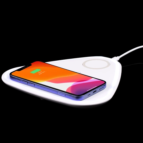 Станция беспроводной зарядки с антистрессом Countdown, белая Станция беспроводной зарядки с антистрессом Countdown, белая