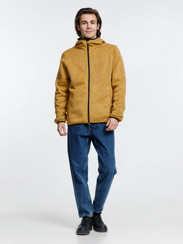 Куртка с капюшоном унисекс Gotland, горчичная Куртка с капюшоном унисекс Gotland, горчичная