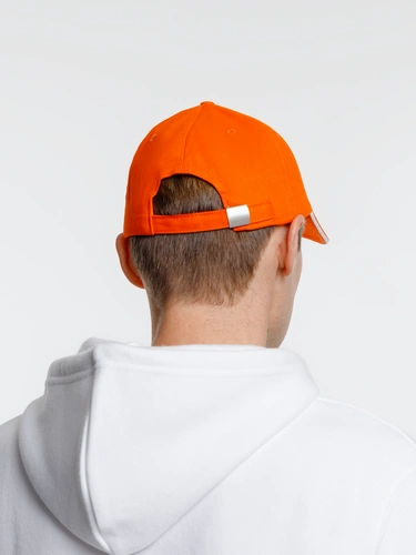 Бейсболка Spiker, оранжевая с белым Бейсболка Spiker, оранжевая с белым