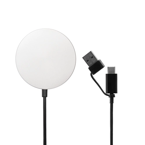 Магнитное зарядное устройство Cooper Rond, 15 Вт, серебристое Магнитное зарядное устройство Cooper Rond, 15 Вт, серебристое