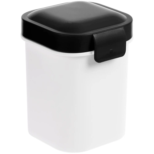 Ланчбокс для снеков Lunch Crunch, белый с черным Ланчбокс для снеков Lunch Crunch, белый с черным