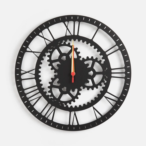 Часы «Ход времени», черные Часы «Ход времени», черные