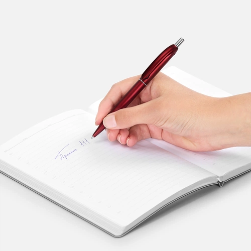 Ручка шариковая Bright Spark, красный металлик Ручка шариковая Bright Spark, красный металлик