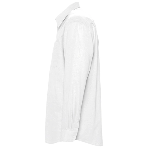 Рубашка мужская с длинным рукавом Boston, белая Рубашка мужская с длинным рукавом Boston, белая