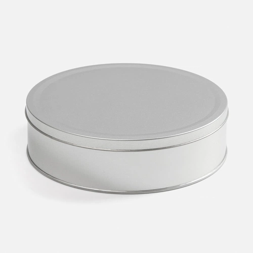 Коробка Pragmax L, круглая, серебристая Коробка Pragmax L, круглая, серебристая