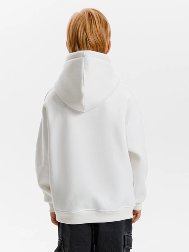 Худи детское оверсайз Junipero, молочное (белое) Худи детское оверсайз Junipero, молочное (белое)