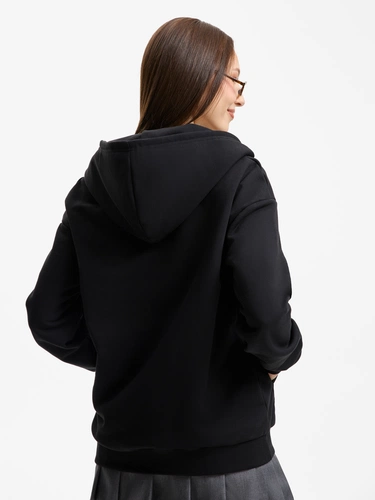 Толстовка унисекс оверсайз Sartoro, черная Толстовка унисекс оверсайз Sartoro, черная