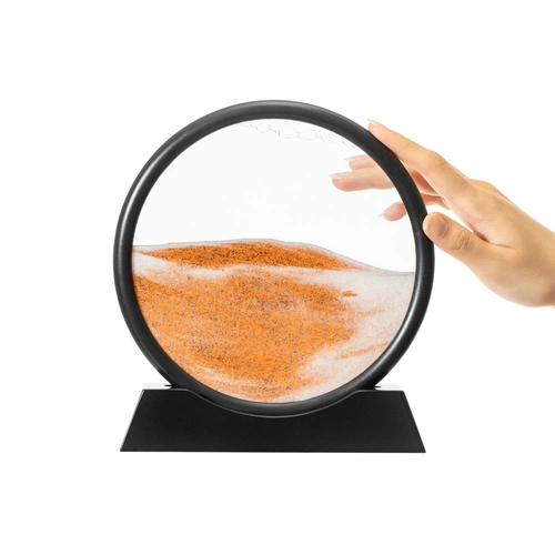 Песочная картина-антистресс Pleasantville, черная с оранжевым Песочная картина-антистресс Pleasantville, черная с оранжевым