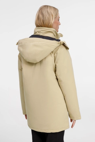 Куртка-парка унисекс Sfera, бежевая Куртка-парка унисекс Sfera, бежевая