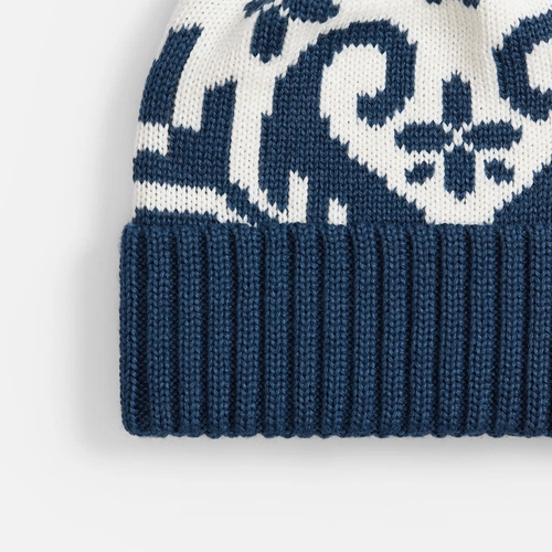 Шапка Wintertude, синяя с белым Шапка Wintertude, синяя с белым