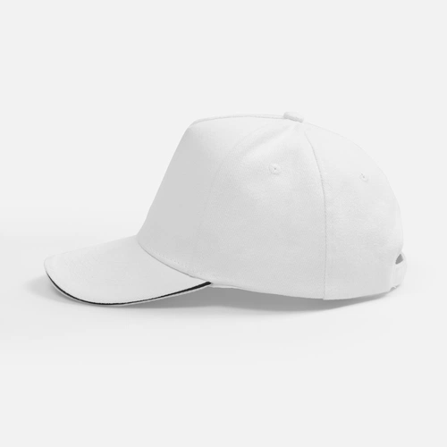 Бейсболка Classic 2.0, белая с темно-синим кантом Бейсболка Classic 2.0, белая с темно-синим кантом