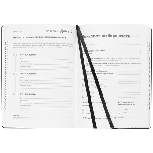 Ежедневник «Финансовая грамотность», недатированный, черный Ежедневник «Финансовая грамотность», недатированный, черный
