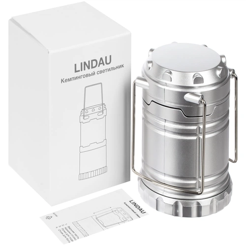 Кемпинговый фонарь Lindau, серебристый Кемпинговый фонарь Lindau, серебристый