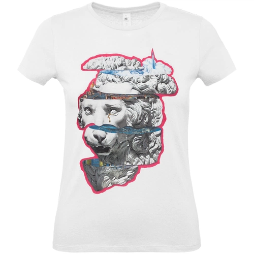 Футболка женская «Смотри вглубь», белая Футболка женская «Смотри вглубь», белая