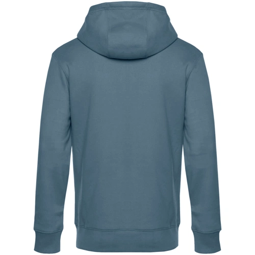 Толстовка с капюшоном унисекс King, серо-синяя Толстовка с капюшоном унисекс King, серо-синяя