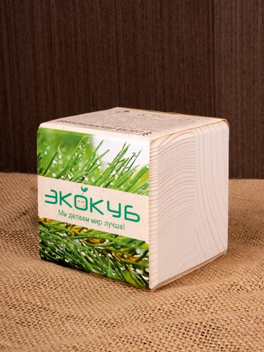 Набор для выращивания «Экокуб», сосна Набор для выращивания «Экокуб», сосна