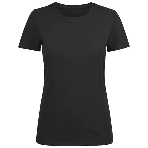 Футболка женская Ladies American U, черная Футболка женская Ladies American U, черная