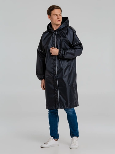 Дождевик со светоотражающими элементами Rainman Blink, темно-синий Дождевик со светоотражающими элементами Rainman Blink, темно-синий