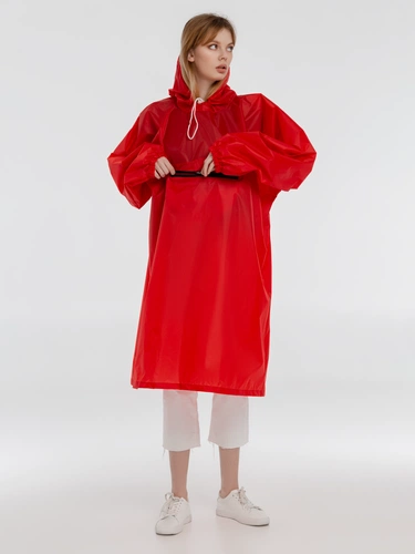Дождевик-анорак Alatau, красный, единый размер Дождевик-анорак Alatau, красный, единый размер