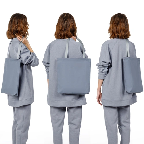 Шопер B5, серый с серыми ручками Шопер B5, серый с серыми ручками