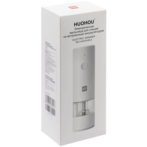 Электрическая мельница для специй HuoHou Electric Grinder Rechargable, белая Электрическая мельница для специй HuoHou Electric Grinder Rechargable, белая