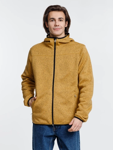 Куртка с капюшоном унисекс Gotland, горчичная Куртка с капюшоном унисекс Gotland, горчичная