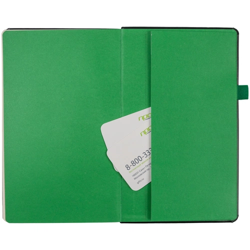 Ежедневник Ton Black, недатированный, черный с зеленым Ежедневник Ton Black, недатированный, черный с зеленым