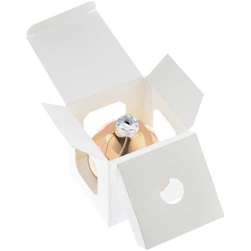 Елочный шар Finery Gloss, 8 см, глянцевый золотистый Елочный шар Finery Gloss, 8 см, глянцевый золотистый