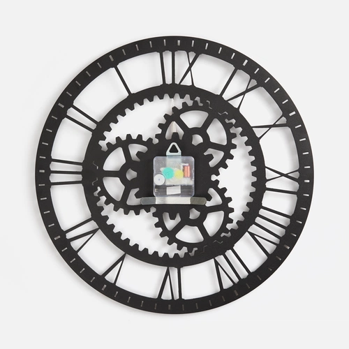 Часы «Ход времени», черные Часы «Ход времени», черные