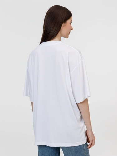 Футболка из бифлекса Morfiss, белая Футболка из бифлекса Morfiss, белая