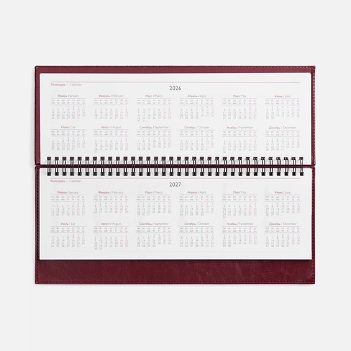 Планинг Faro, датированный, бордовый Планинг Faro, датированный, бордовый