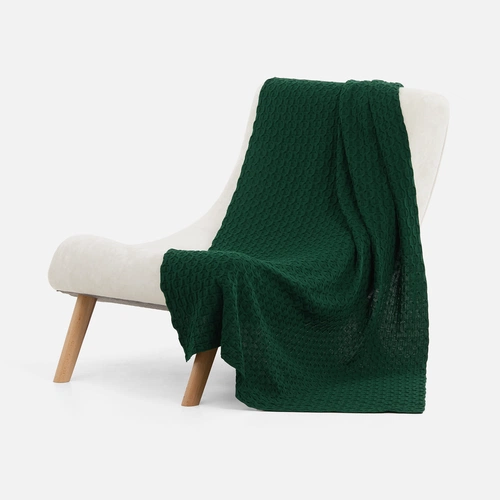 Плед Braidera, темно-зеленый (хвойный) Плед Braidera, темно-зеленый (хвойный)