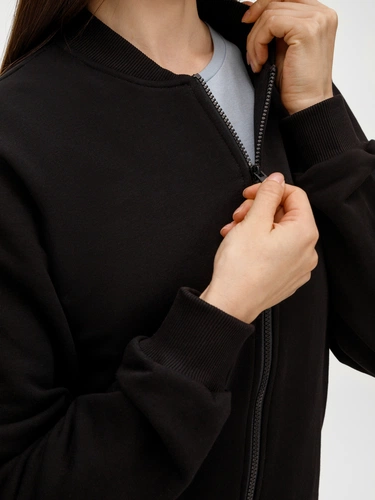 Бомбер унисекс Townie, черный Бомбер унисекс Townie, черный