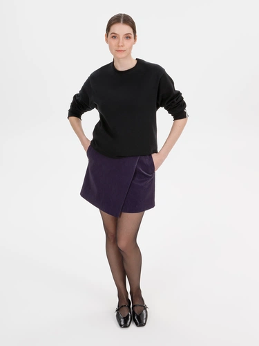 Лонгслив унисекс Siluetti Fuori, черный Лонгслив унисекс Siluetti Fuori, черный