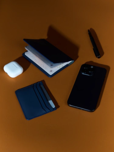 Обложка для паспорта Alaska, синяя Обложка для паспорта Alaska, синяя