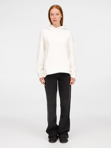 Худи оверсайз унисекс Tolla, молочное Худи оверсайз унисекс Tolla, молочное