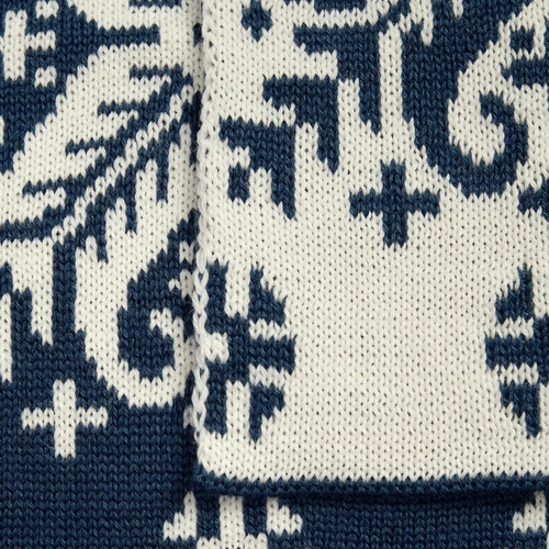 Шарф Wintertude M, синий с белым Шарф Wintertude M, синий с белым