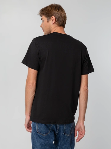 Футболка унисекс T-bolka 140, черная Футболка унисекс T-bolka 140, черная