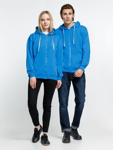 Толстовка на молнии с капюшоном Siverga, бирюзовая Толстовка на молнии с капюшоном Siverga, бирюзовая