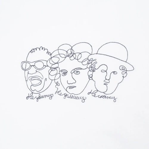 Свитшот «Три автора», белый Свитшот «Три автора», белый