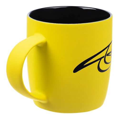 Кружка Surprise Touch Black с нанесением, желтая Кружка Surprise Touch Black с нанесением, желтая