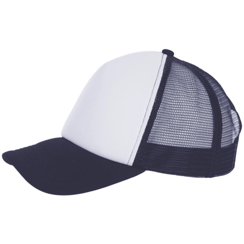 Бейсболка Bubble, темно-синяя с белым Бейсболка Bubble, темно-синяя с белым