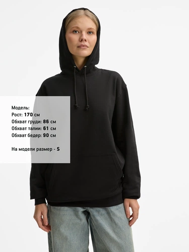 Худи унисекс Condor, черное Худи унисекс Condor, черное