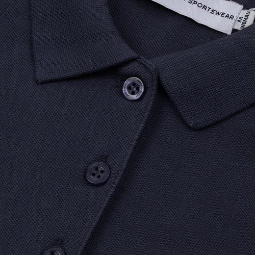 Рубашка поло женская Neptune, темно-синяя Рубашка поло женская Neptune, темно-синяя