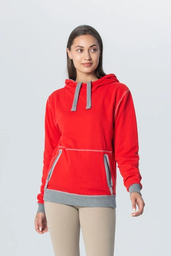 Двусторонняя толстовка Revers, серая с красным Двусторонняя толстовка Revers, серая с красным