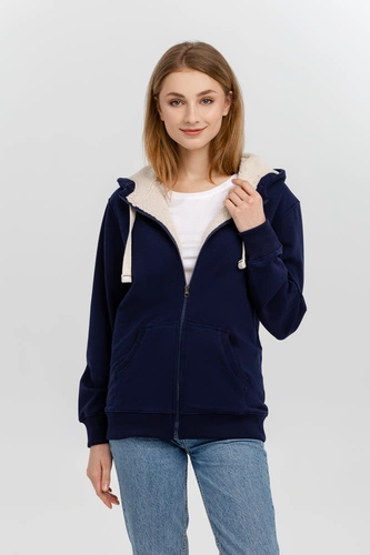 Толстовка на молнии Kulonga Sherpa, темно-синяя Толстовка на молнии Kulonga Sherpa, темно-синяя