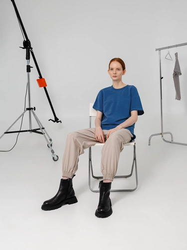 Футболка унисекс Kosmos 1.0, синяя Футболка унисекс Kosmos 1.0, синяя