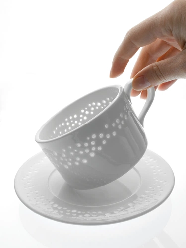 Чайная пара Coralli Luziano, белая Чайная пара Coralli Luziano, белая